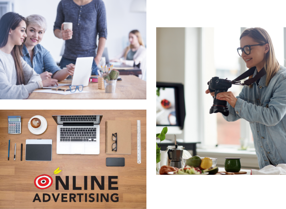 Online advertising design services include search, display, remarketing, video and more